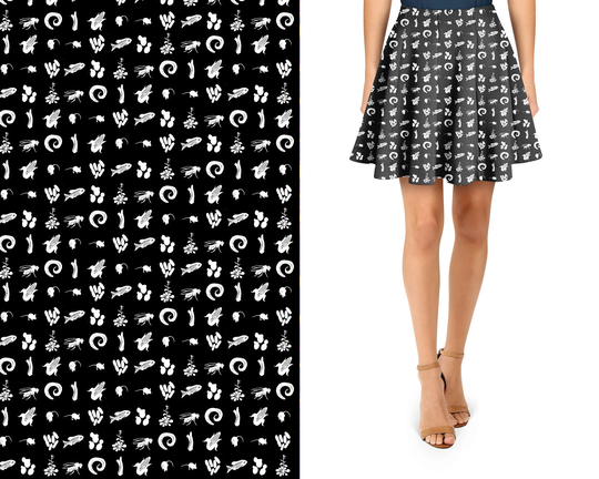 Model Organisms - A-Line Skirt | With Pockets | Black