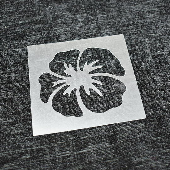 Flower Stencil - Hibiscus Floral Reusable For Floors, Walls, Tiles, Decorations