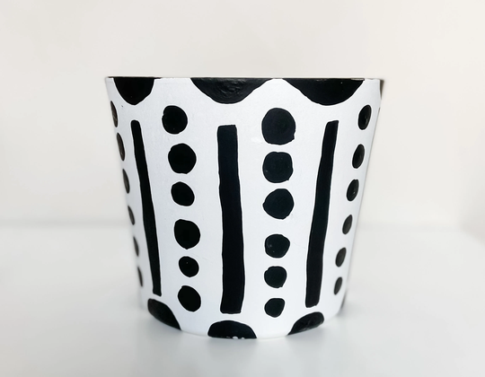 Medium Herin Hand-Painted Ceramic Planter