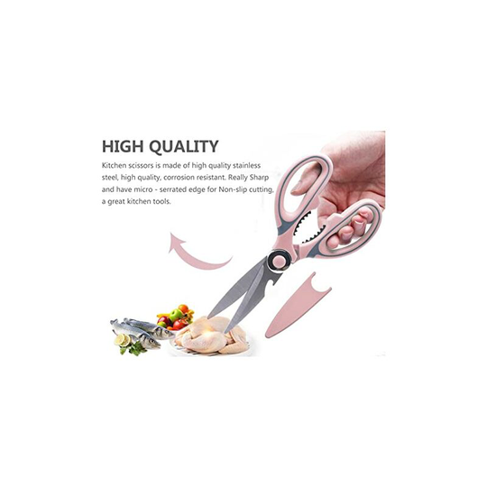 Benobby Kids - Kitchen Scissors Heavy Duty Scissors, Sharp Stainless Steel Multi-Purpose Kitchen Scissors, Kitchen Scissors for