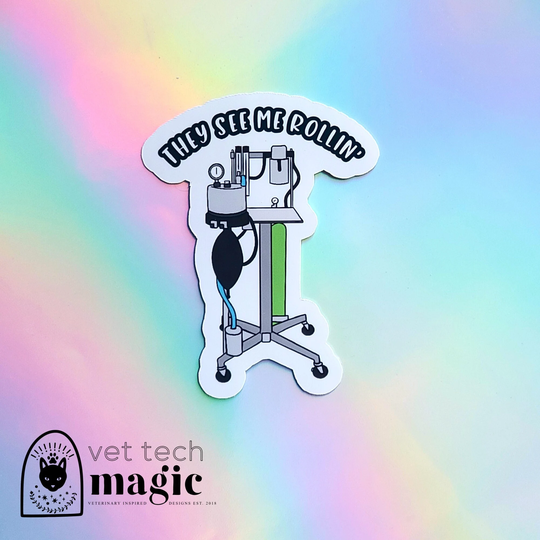 Veterinary Technician Sticker, Vet Tech Nurse, Anesthesia Medicine Week Gift, Surgical Nurse