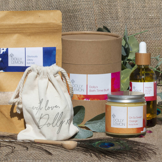 Dolly's Bath Time Buff Vegan Skincare Gift Set