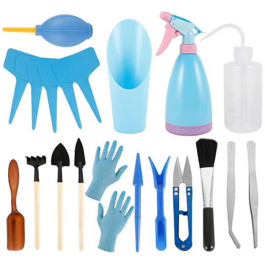 Garden Tool Set Transplanting Tool Kit,Mini Garden Planting Hand Tools for Home Office Garden,12PCS