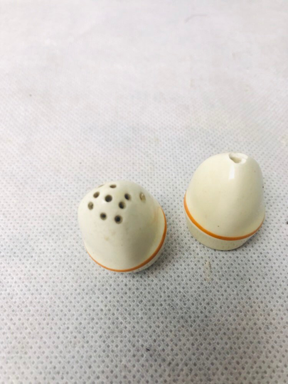 Vintage Ceramic Miniature Salt & Pepper Pocket Sized Dolls House | 50
