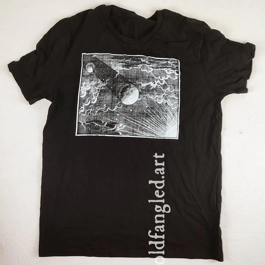 Sun, Earth & Moon | 1714 - Unisex Organic T-Shirt, Vintage Style T-Shirt