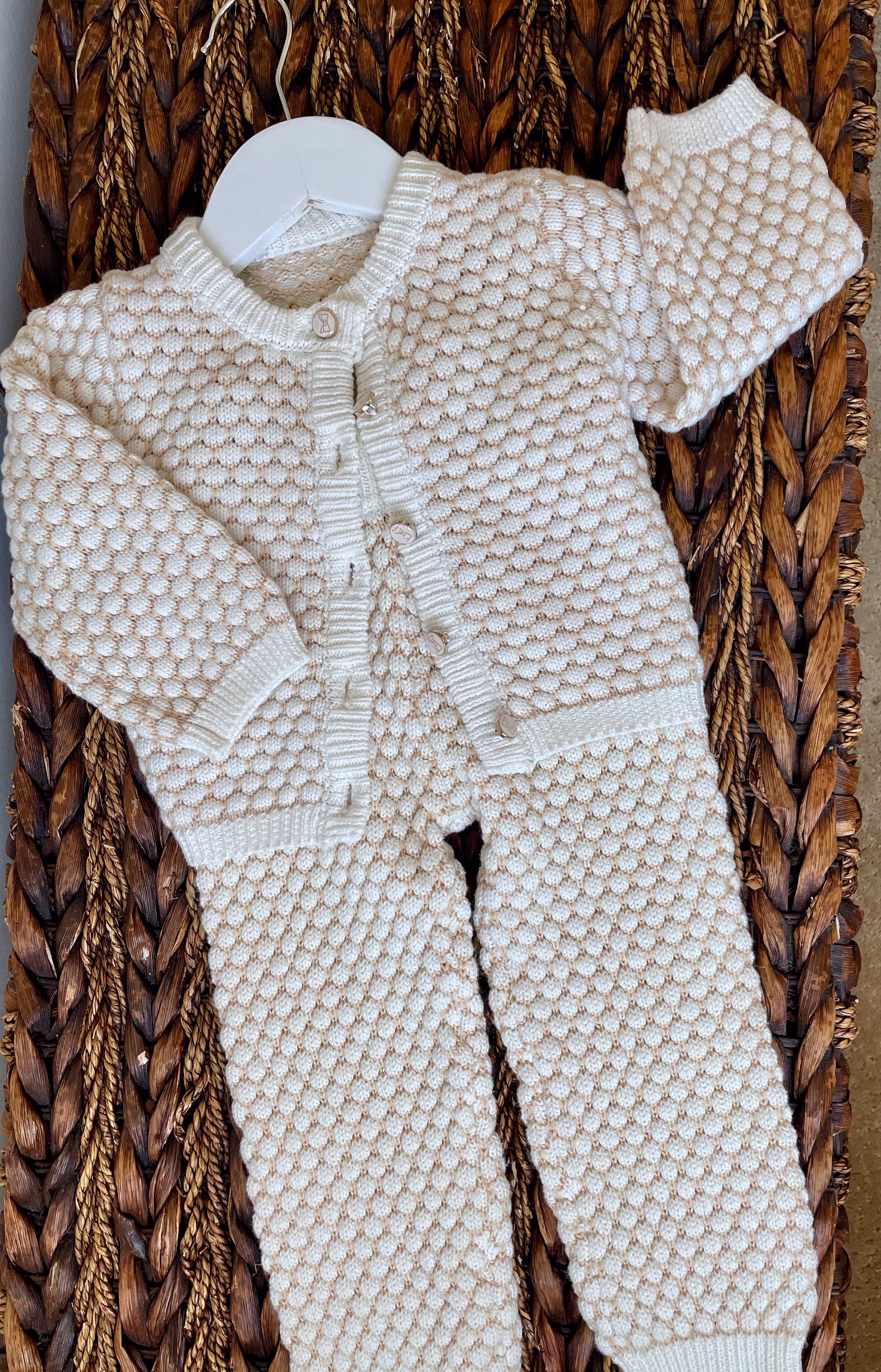 Organic Cotton 2 Piece Knit Suit