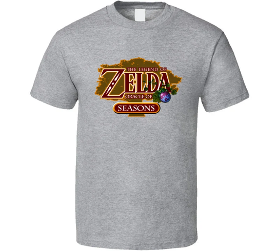 The Legend Of Zelda Oracle Seasons Retro Video Game T Shirt