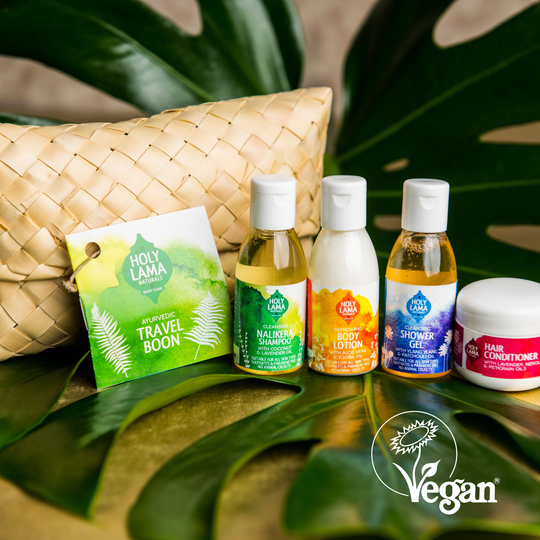 Travel Toiletries Gift Set, Ayurvedic, Natural, Vegan
