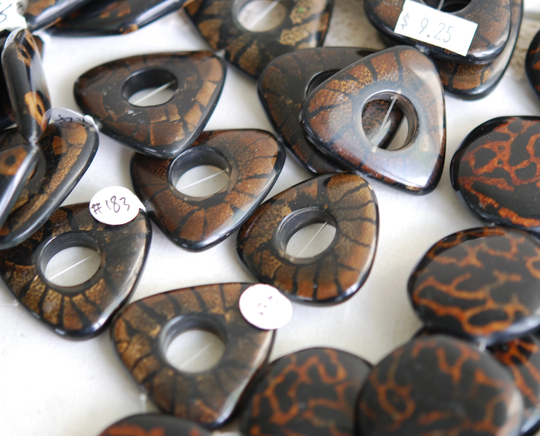 Various Organic Beads/Bamboo Beehive Leaf Coco Beads/Jewelry Making Parts/Accessory Supply/Craft Wood Beads/Diy Jewelry Parts