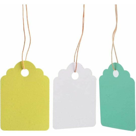 Set of 300 reusable pvc labels for garden plants - hanging labels - flower markers - Size: 3, 6 x 2, 5 cm,