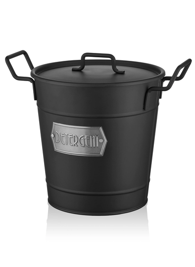 The Mia Matte Black Washing Powder Storage Box