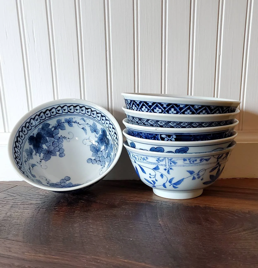 Authentic Porcelain Japanese Soup Bowls Rice Noodle Bowls Poke Decorative Free Infused Salts & Shipping