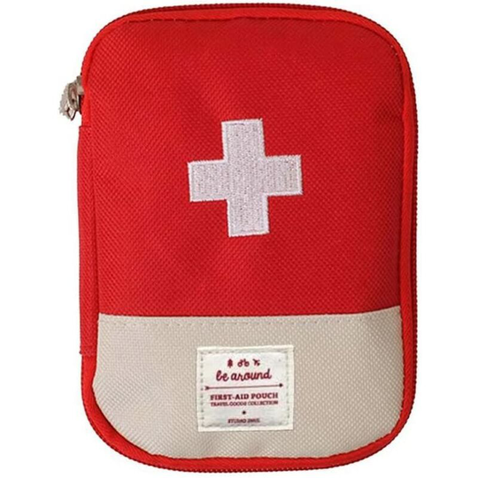 Perle Rare - Mini Empty First Aid Kit, Portable Medicine Storage Bag Drug Packing Bag for Outdoor Travel