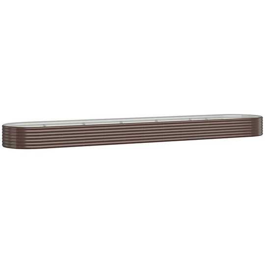 Vidaxl - Garden Planter Powder-coated Steel 507x100x36 cm Brown Brown