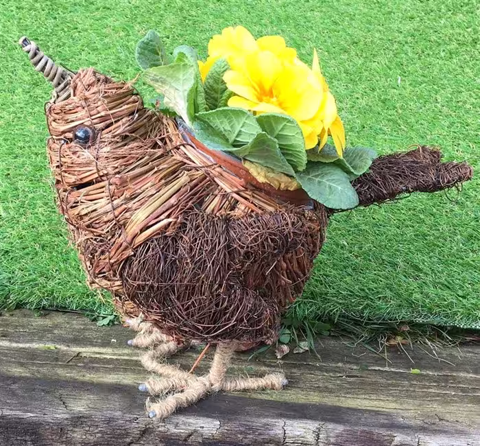 Birds Plant Pots, Decoupaged Bird Pots, Brushwood Planter , Garden Gifts, Indoor Plants, Decorations, Home Gifts