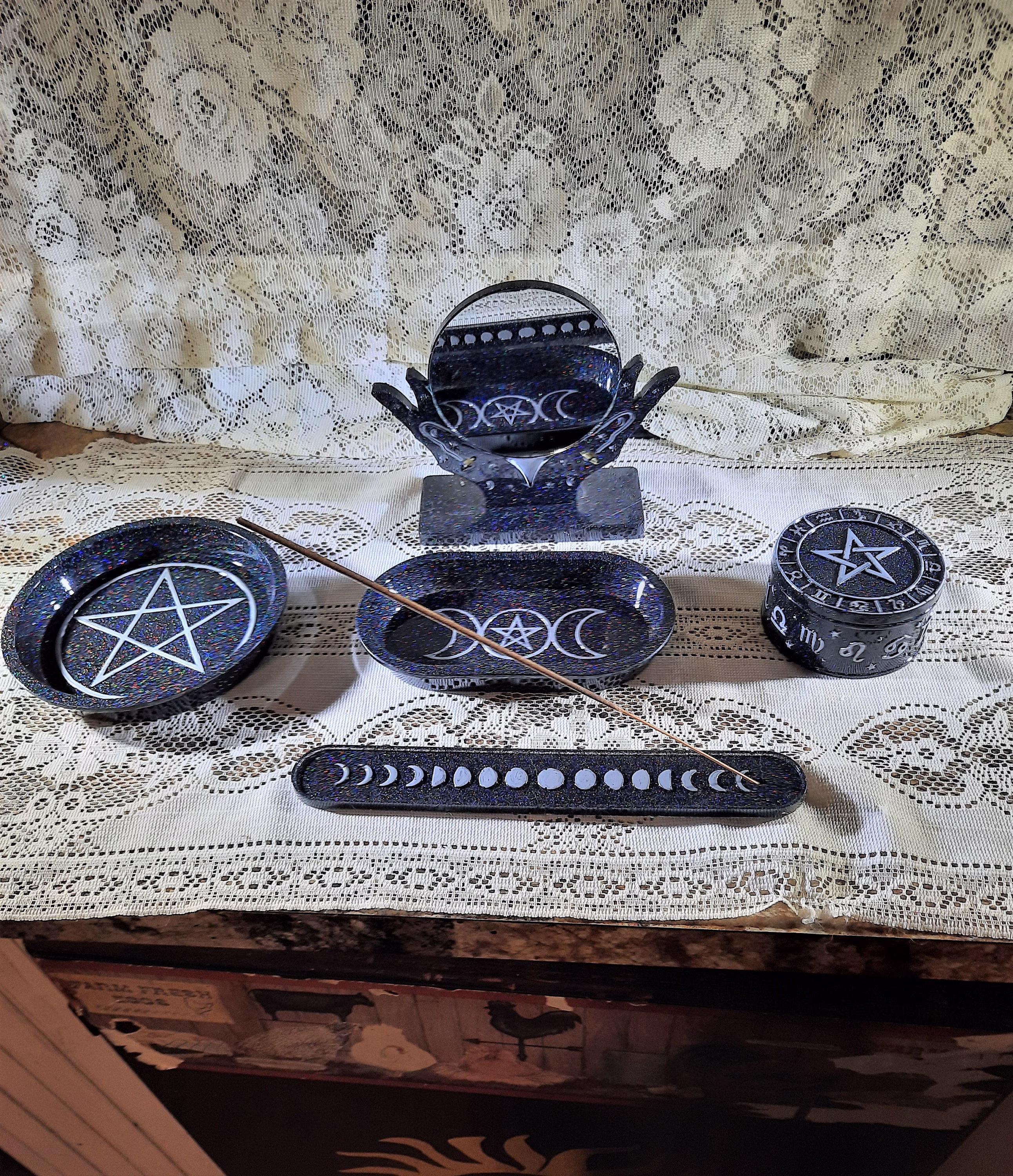 Midnight Opal Altar Set