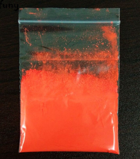 Orange Red Neon Fluorescent Mica Pigment Powder 3G-100G, Epoxy Resin, Nail Art Polish, Makeup
