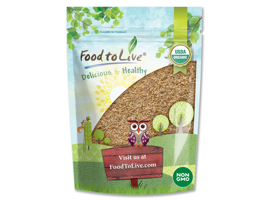 Organic Red Wheat Bran - Non-Gmo, Milled Outer Layer Of Hard Berries, Unprocessed, Vegan, Kosher, Bulk. High in Dietary Fiber