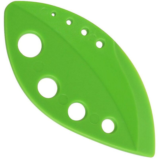 2pcs Vegetable Leaf Stripper Cabbage Gadget Kale Greens Herb Stripper Kitchen Stripper (green)