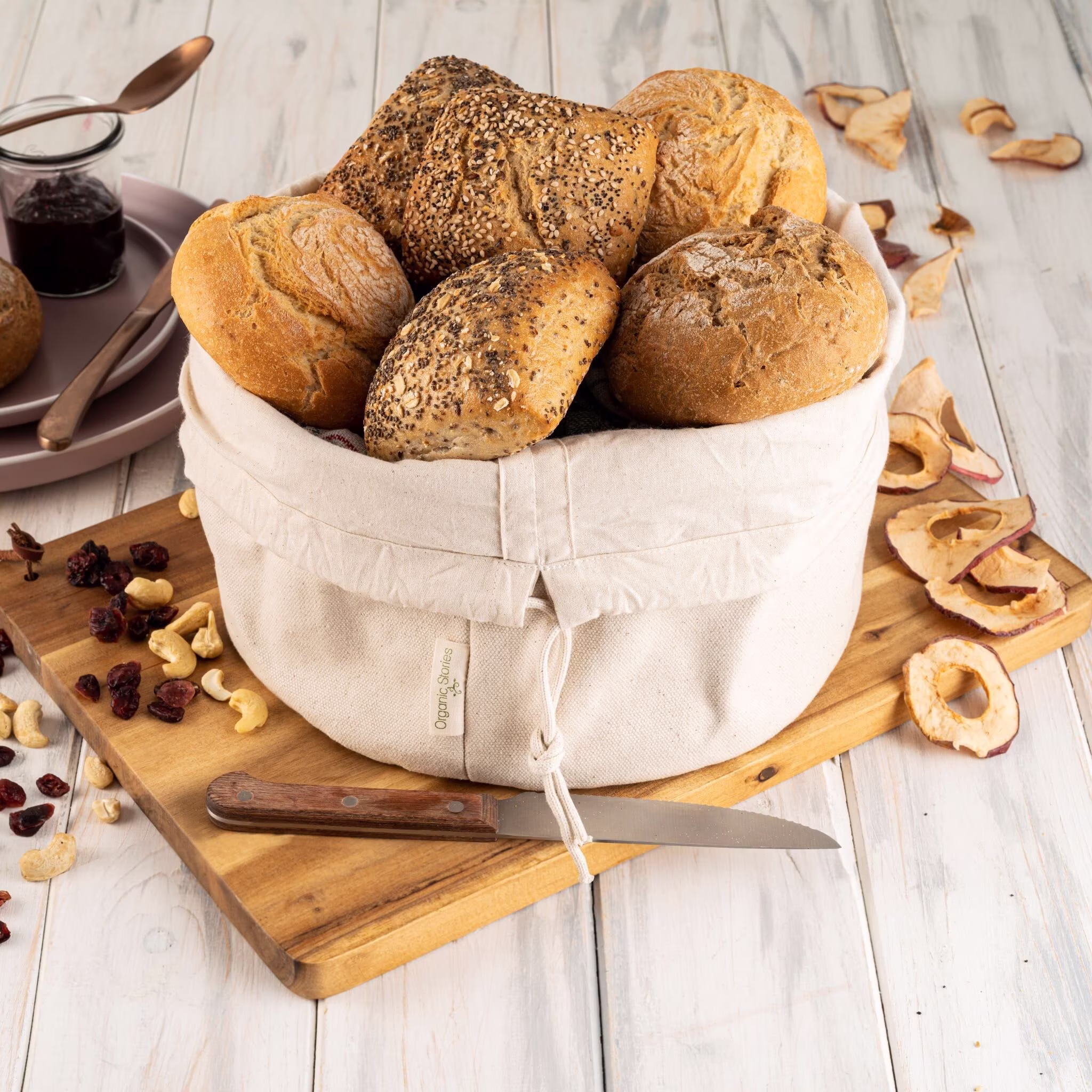 100% Organic Cotton Bread Bag | Home & Kitchen Parties Eco-Friendly Gift Ideas Zero Waste Living