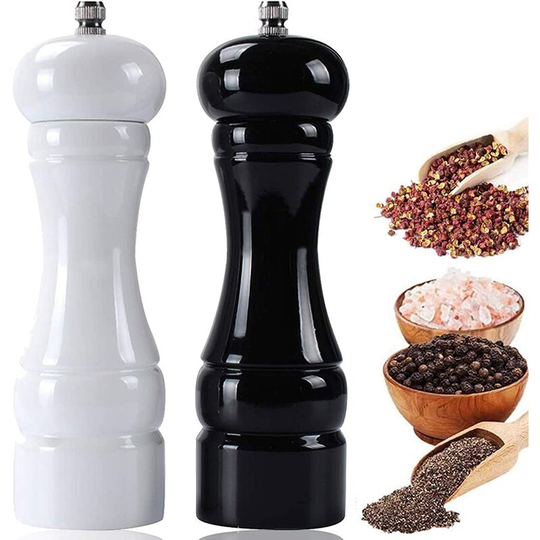 Sun Flowergb - Salt and Pepper Grinder, Manual Adjustable Ceramic Salt Grinder and Pepper Grinder, Well Suitable for Spice Grinder in For Spices,