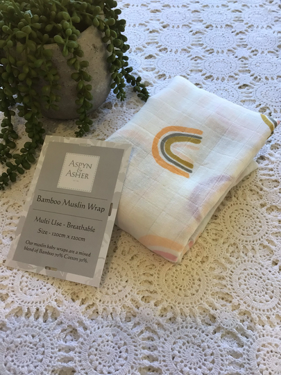 Rainbow 2 - Muslin Wrap Organic Cotton
