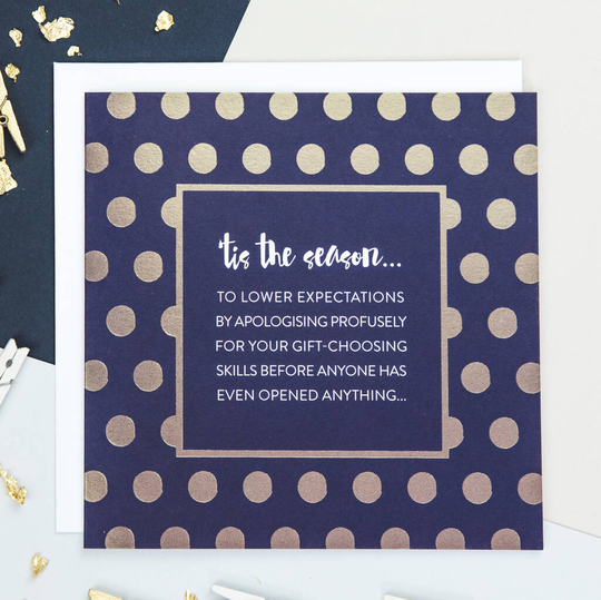 'Tis The Season' Funny British Christmas Card