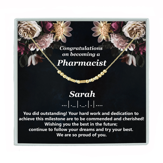 Pharmacist Graduation Gift Necklace Pharm D Degree Doctorate For Daughter Granddaughter Sister Friend Niece Grad