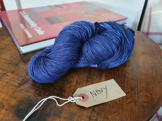 Chromatic Navy Dyed Organic Cotton Yarn - 3 Weights