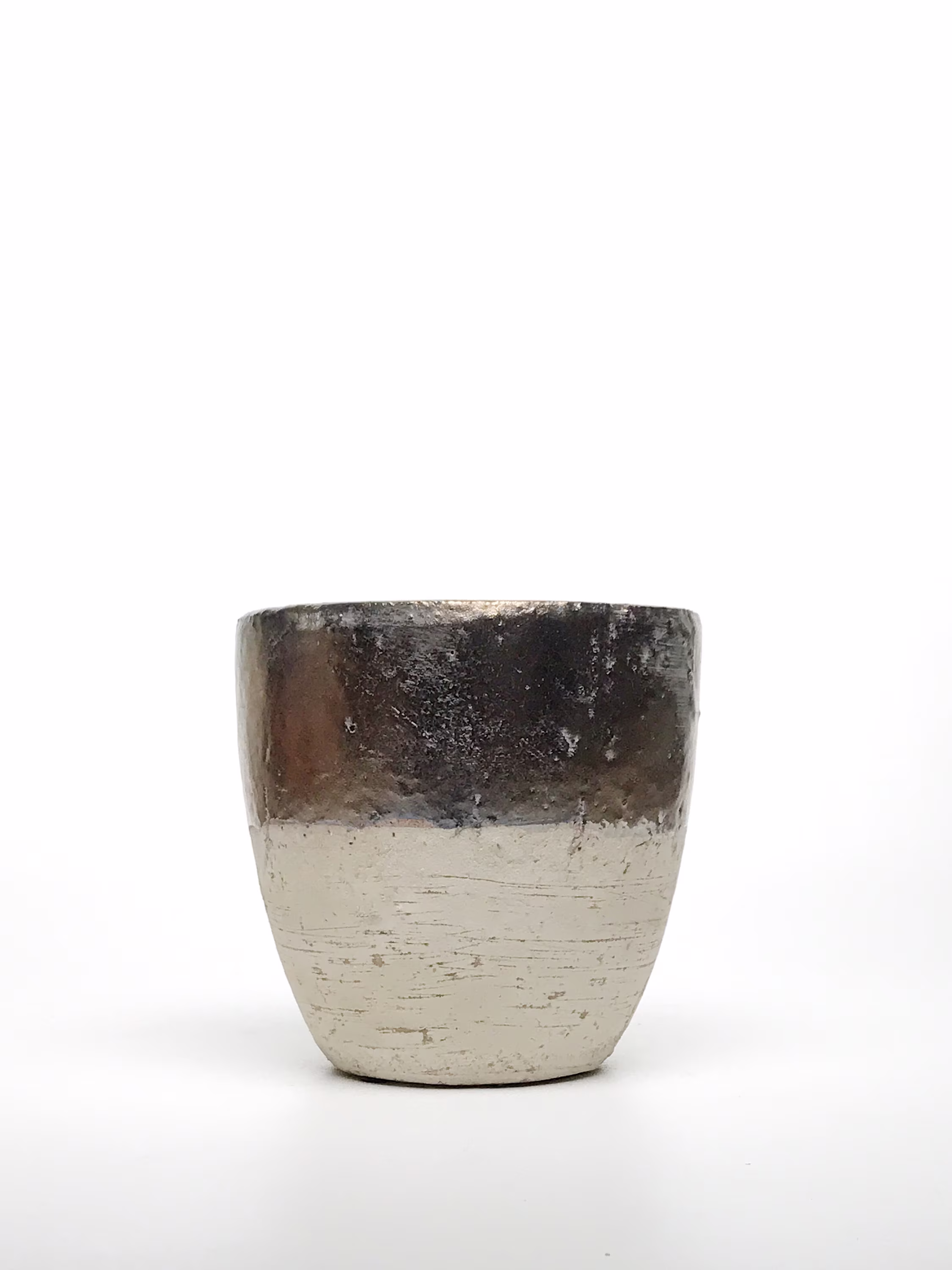 Cement Planter with Bronze & Rustic Finish