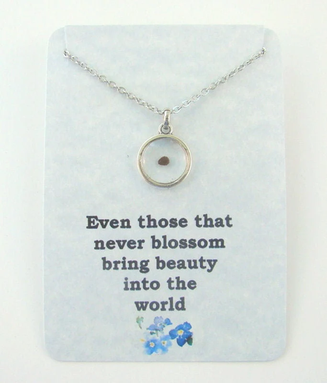Miscarriage Memorial Seed Necklace, Pregnancy Loss, Gift For Loss Of A Baby, Gift, Little Kindness