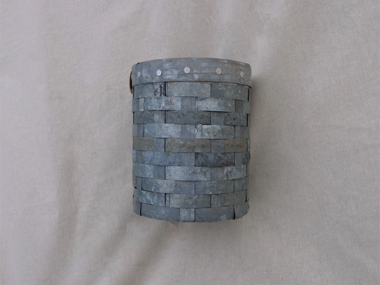 Woven Metal Handmade Planter - Potplant Pot Indoor Or Outdoor Use Small