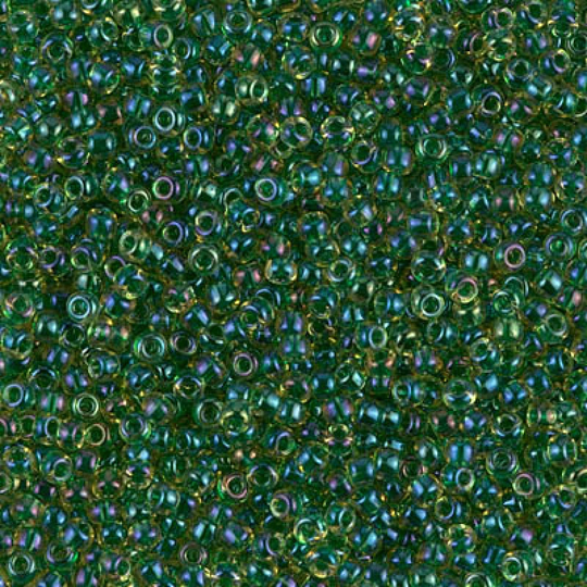 Miyuki Seed Beads 11/0 Emerald Lined Lt.topaz Ab , 0331-New
