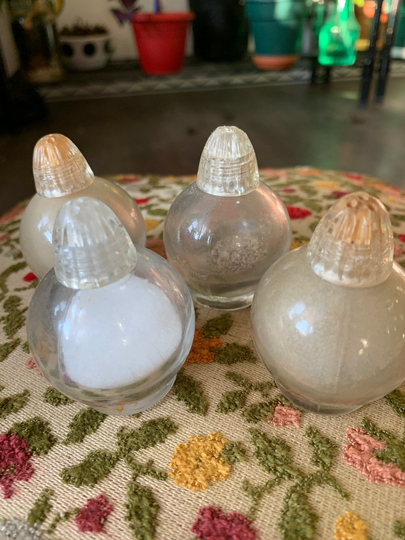 Vintage Round Salt & Pepper Shakers