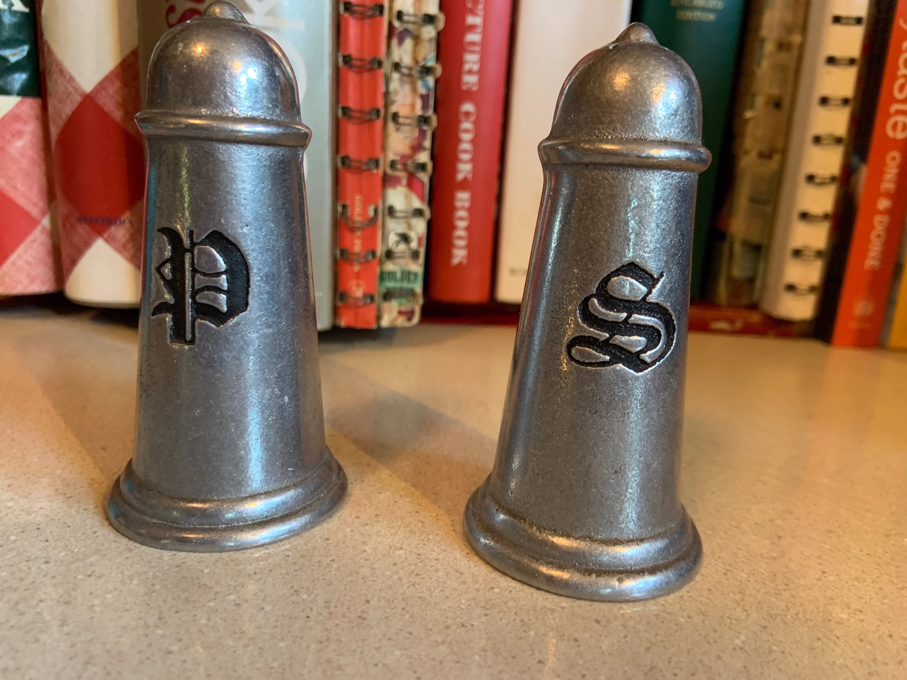 Vintage Wilton Pewterex Salt & Pepper Shakers