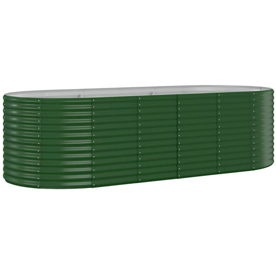 Vidaxl - Garden Planter Powder-coated Steel 249x100x68 cm Green Green