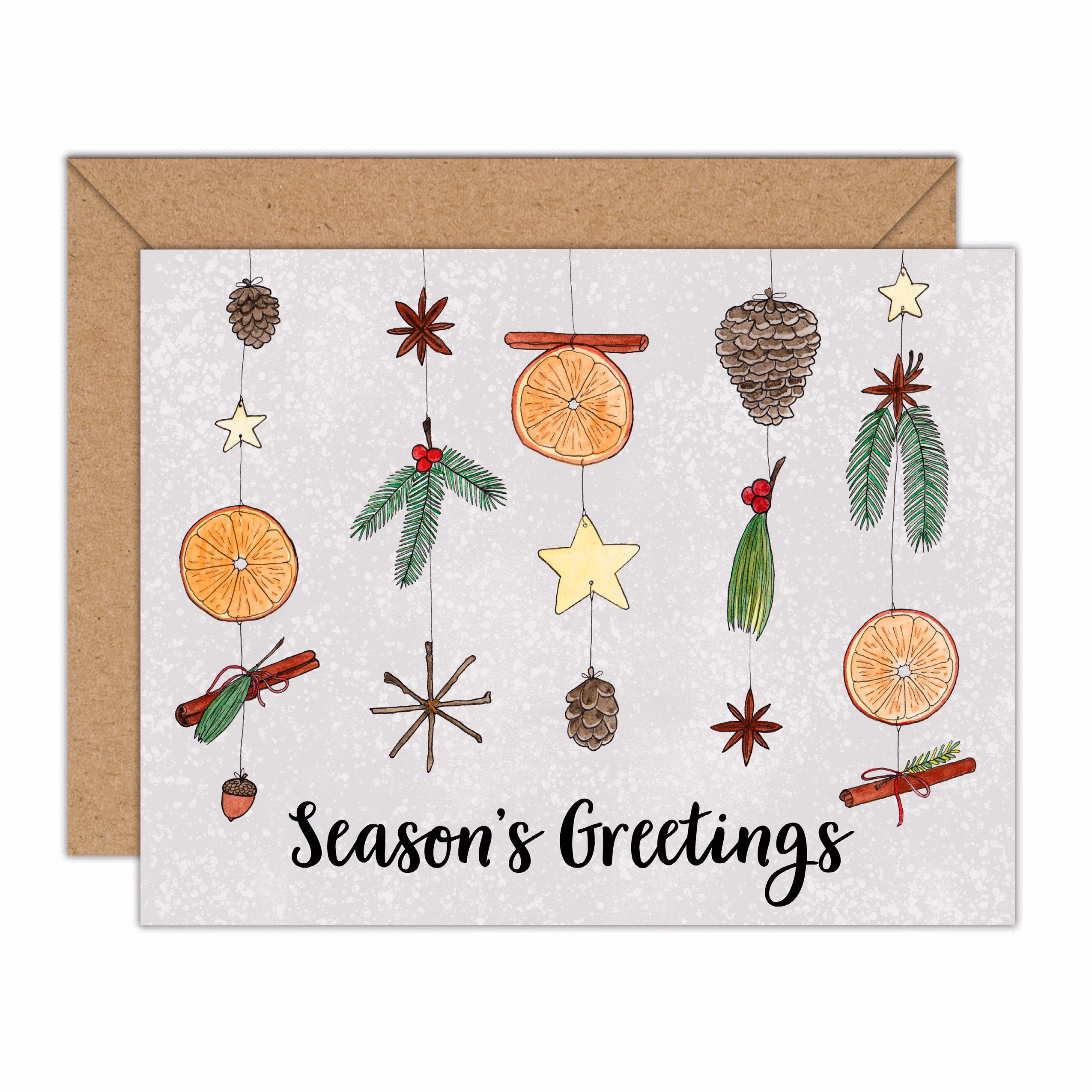 Natural Ornament Season's Greetings Card