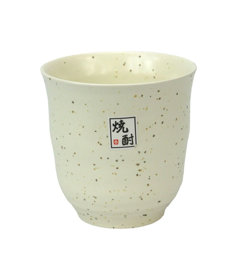 Japanese Ceramic Cup For Sake, Rice Wine Or Green Tea Speckled Cream Stoneware
