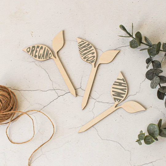 Herb Labels, Set Of Three Personalised