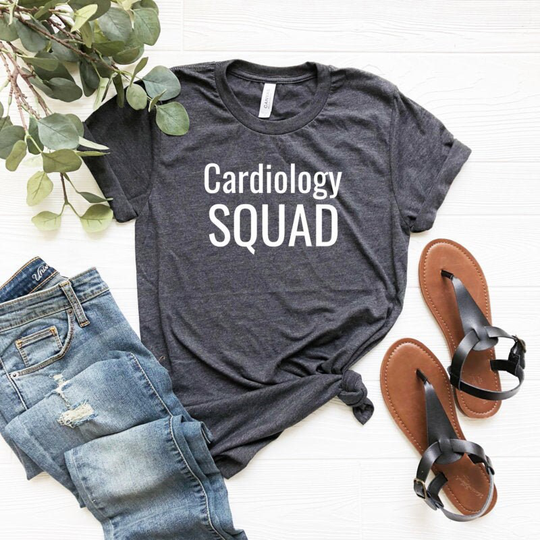 Cardiology Squad Shirt, Cardiologist Gift, Student Hoodie, T-Shirt Soft Cotton