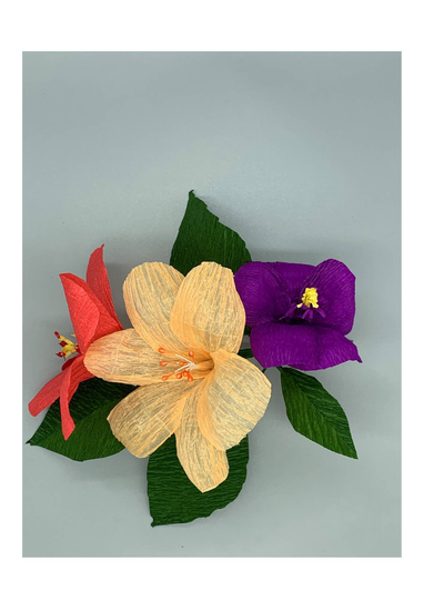 Hibiscus Paper Flower | Crepe Flowers