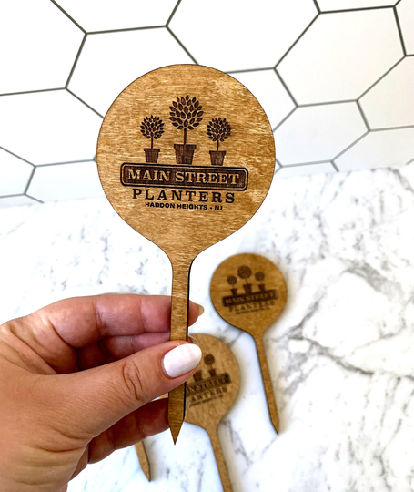 Large Custom Plant Marker | State Garden Label Wooden Cheeky Gift Lady Herb Stake Weather Proof