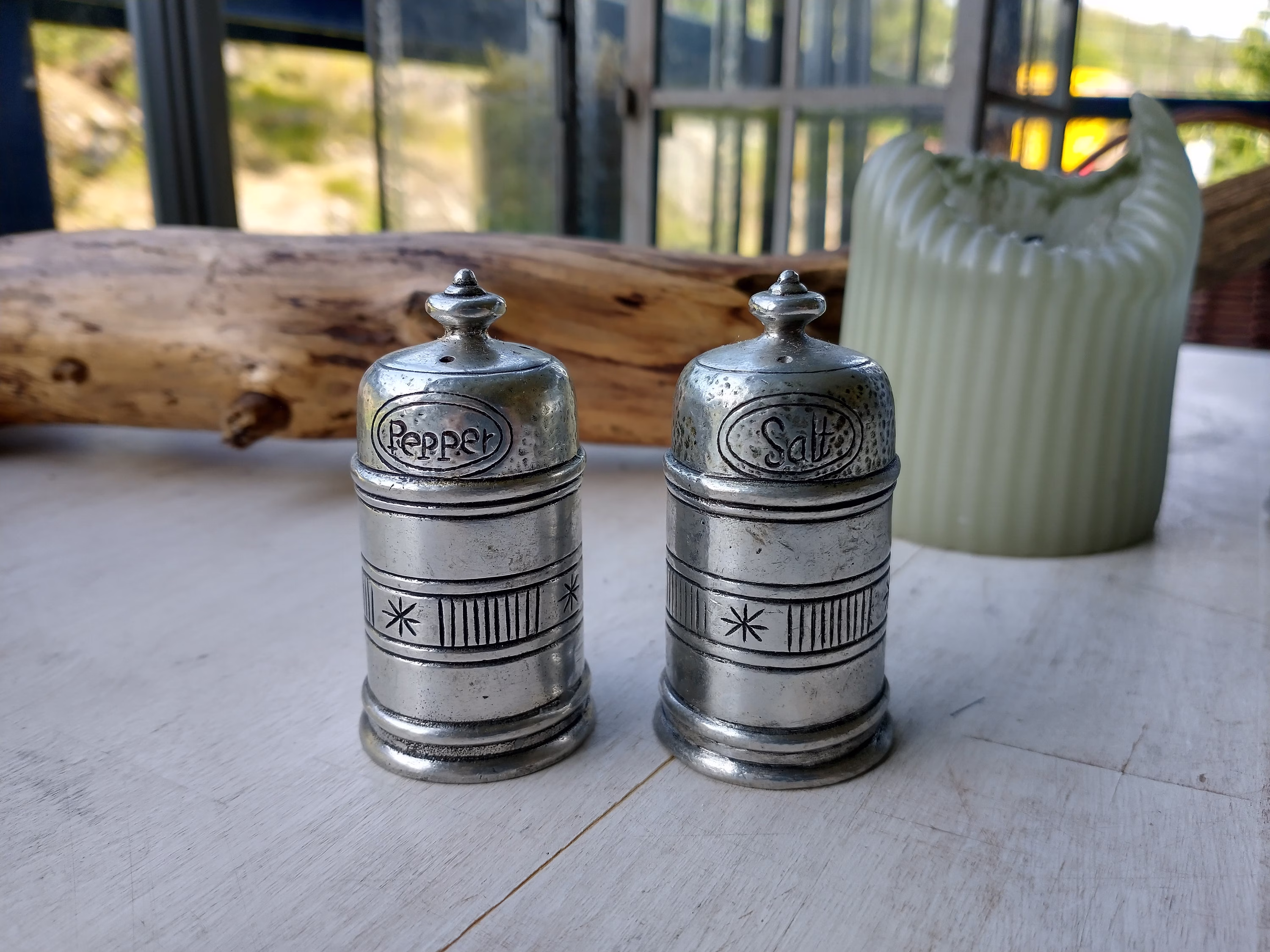 Hadeland Tinnstøperi Norway, Salt & Pepper Shakers, Wedding Gift