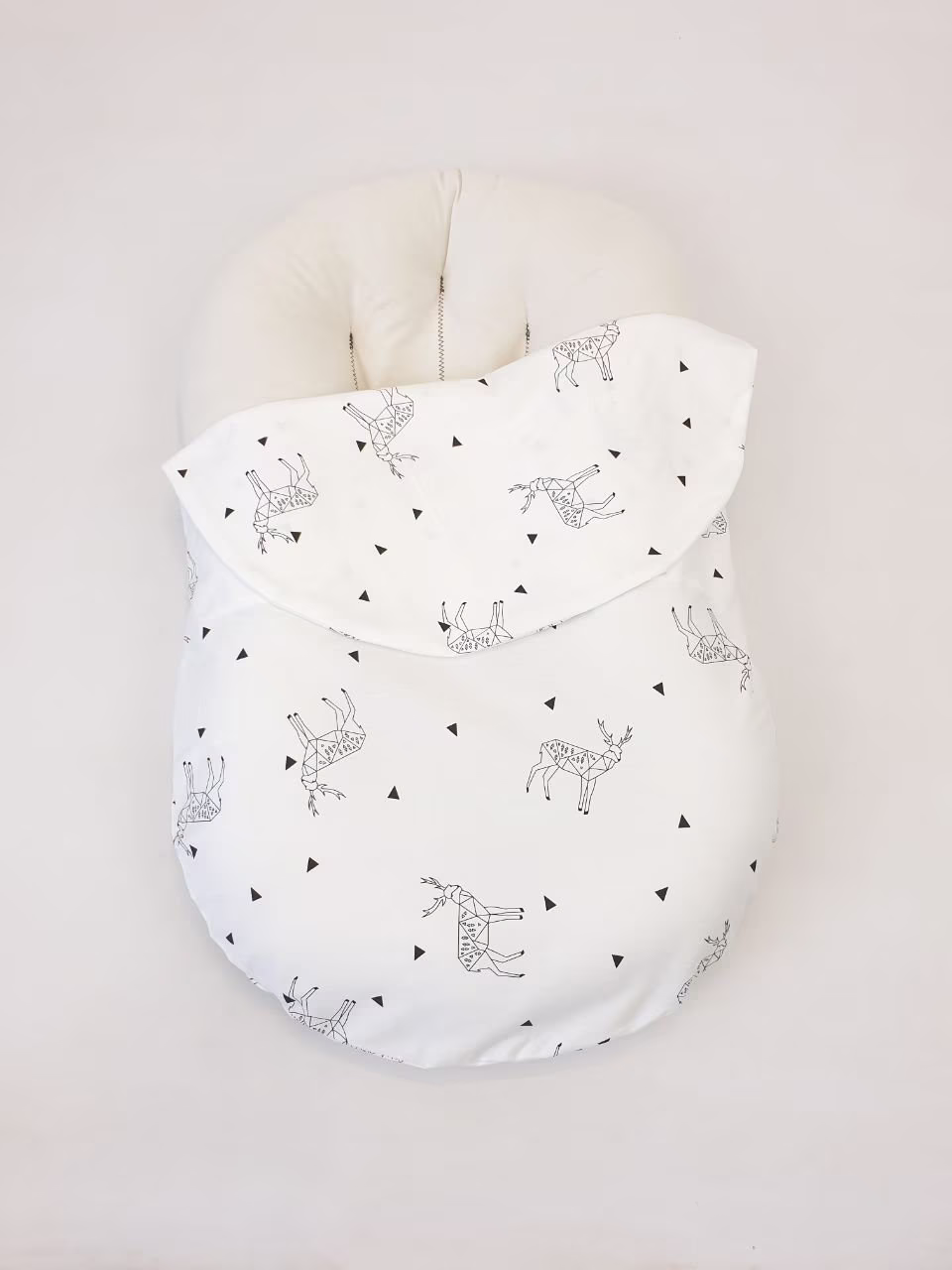 Cotton Cover For Snuggle Me Organic , Handmade Cotton Satin