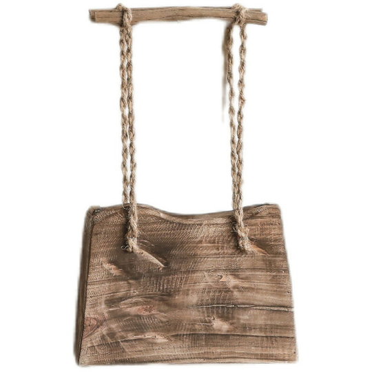 Kartokner - Vintage Wooden Crate Indoor Vegetable Garden Vegetable Storage Crate BasketDeco Wooden Planters, Rustic Flower Pots Pots with Hemp Rope