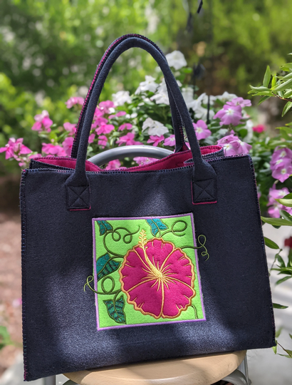 Felt Bag With Appliqué