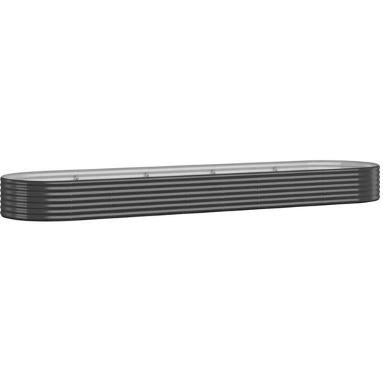 Vidaxl - Garden Planter Powder-coated Steel 396x100x36 cm Anthracite Anthracite