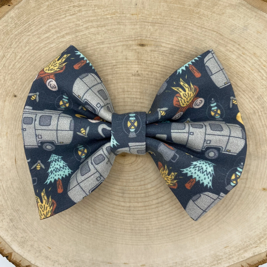 Camping Season | Dog & Cat Collar Bow Tie Camper Pet Gift Idea