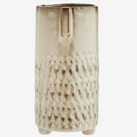 Beige Head Vase - Planter Ceramic Face Plant Pot Unique Modern Boho Cactus Indoor Frank