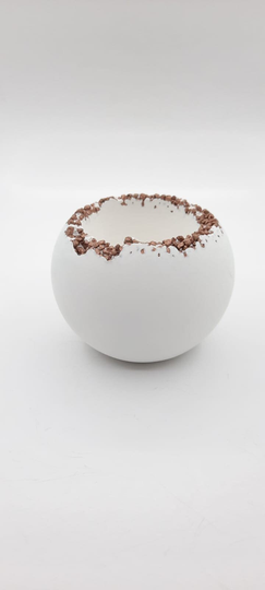 Concrete Planter, Housewarming Gifts, Gift For Her, White Cement Pot, Succulent Indoor Gifts